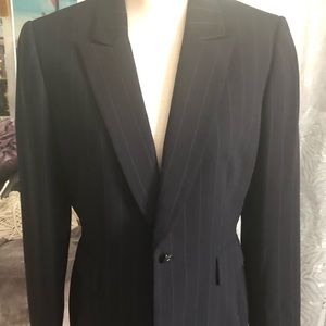 Pin stripe Tahari Arthur S Levine Career Blazer